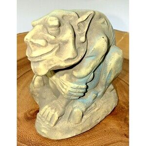 Vintage "Detest The Rest" Igor Gargoyle Resin & Crushed Stone  Figurine 3.5”